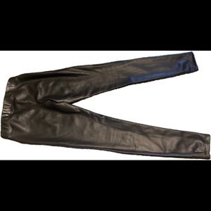 Gently used Express leather leggings
